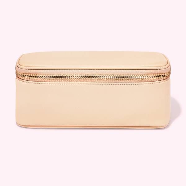 Textured Open Top Mirror Pouch