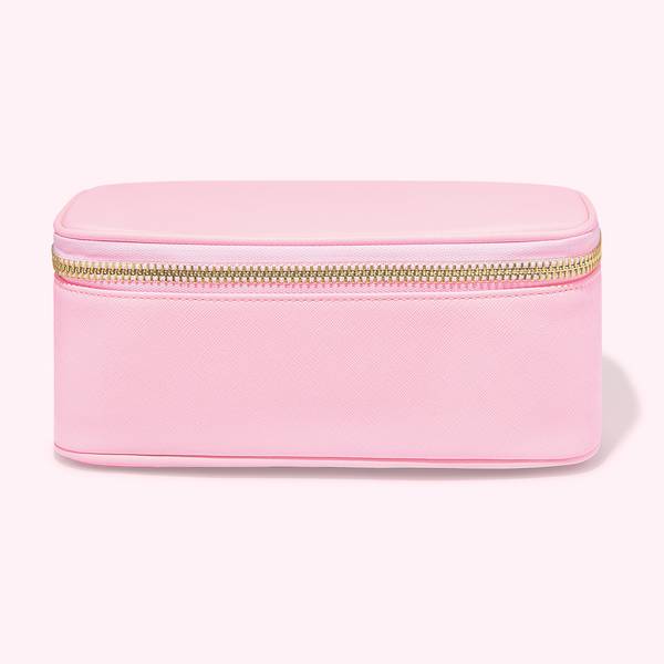 Textured Open Top Mirror Pouch
