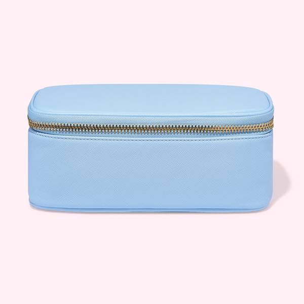 Textured Open Top Mirror Pouch