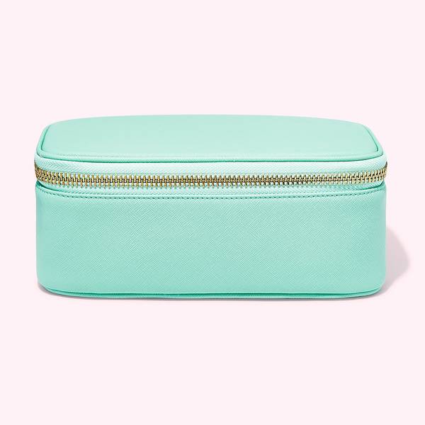 Textured Open Top Mirror Pouch