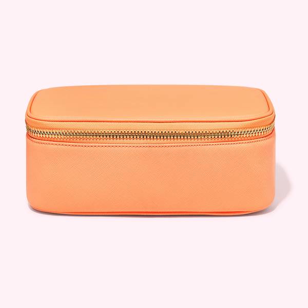 Textured Open Top Mirror Pouch