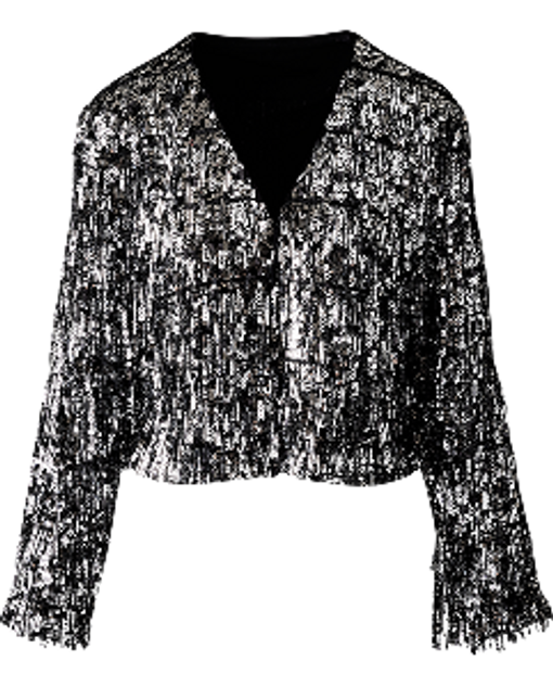Black and silver jacket