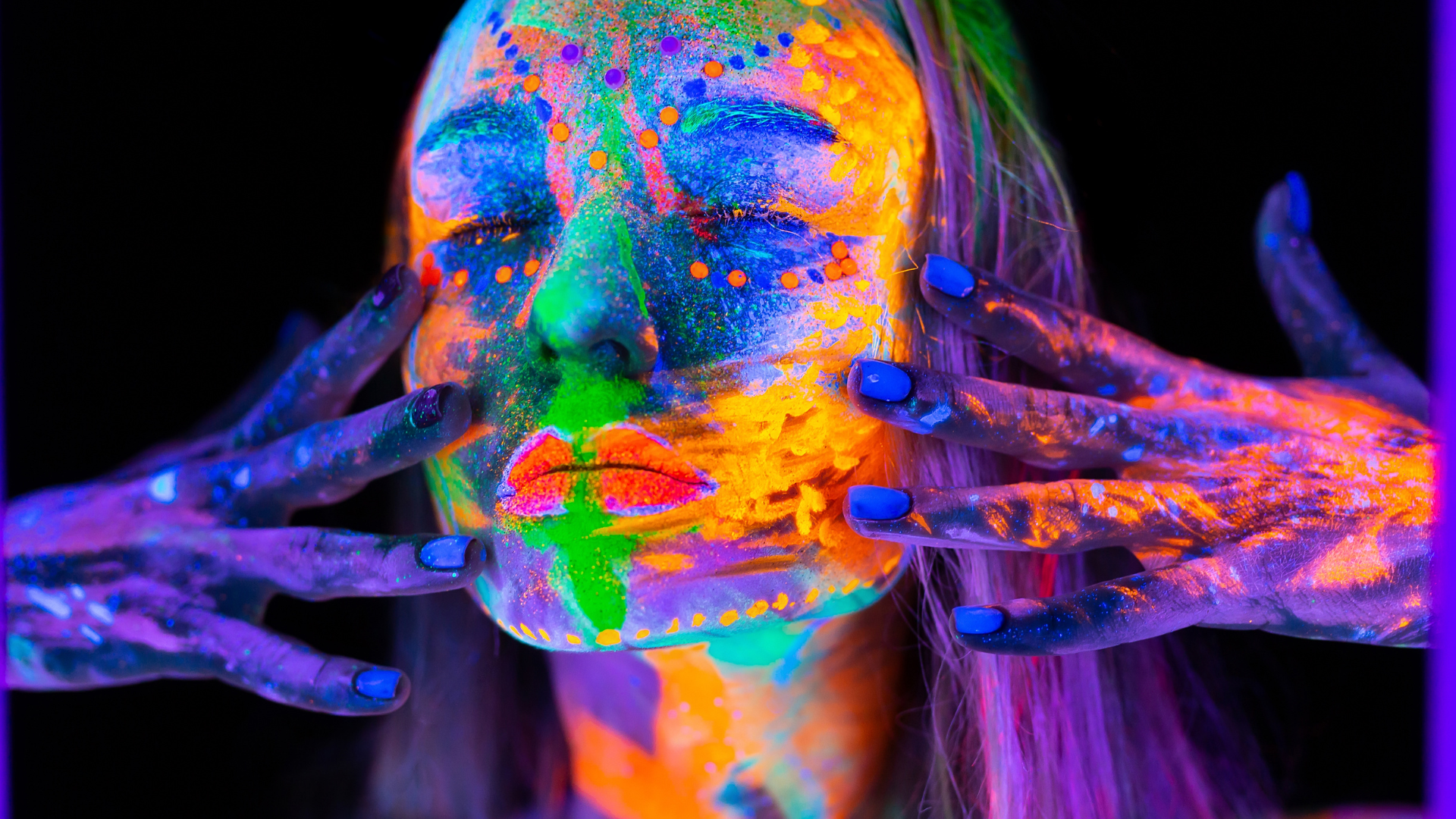 UV Colour Powder Face Art