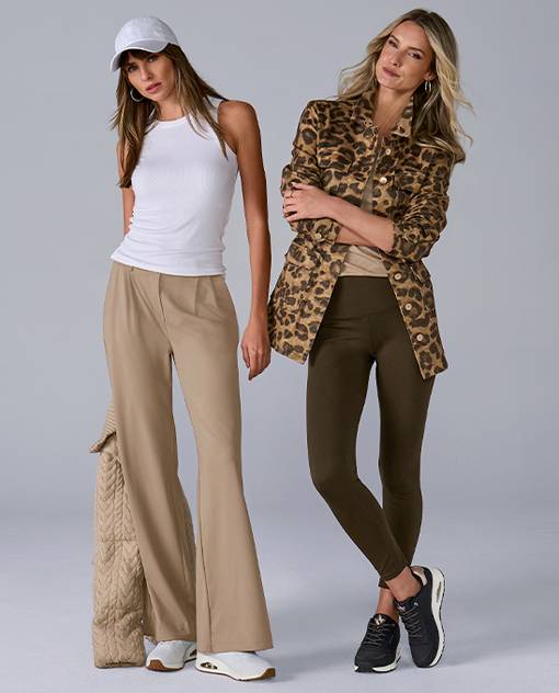 models are wearing athleisure