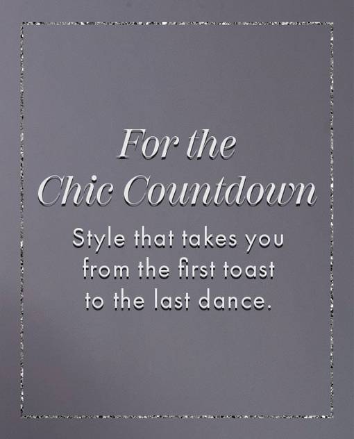 FOR THE CHIC COUNTDOWN