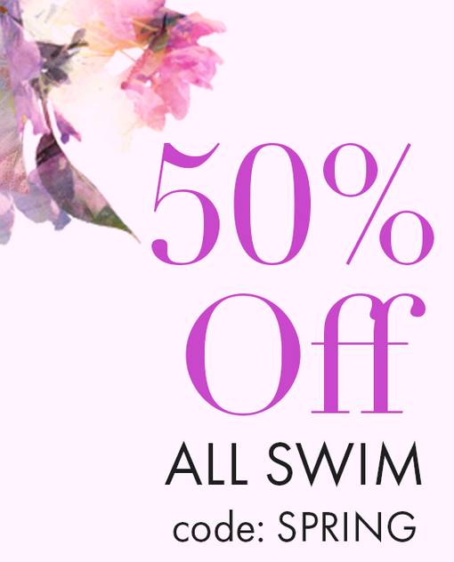 50% off all swim