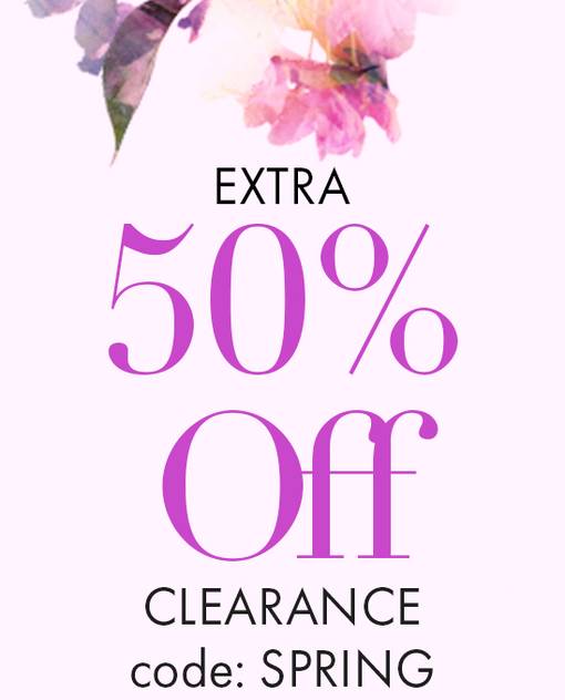extra 50% off clearance