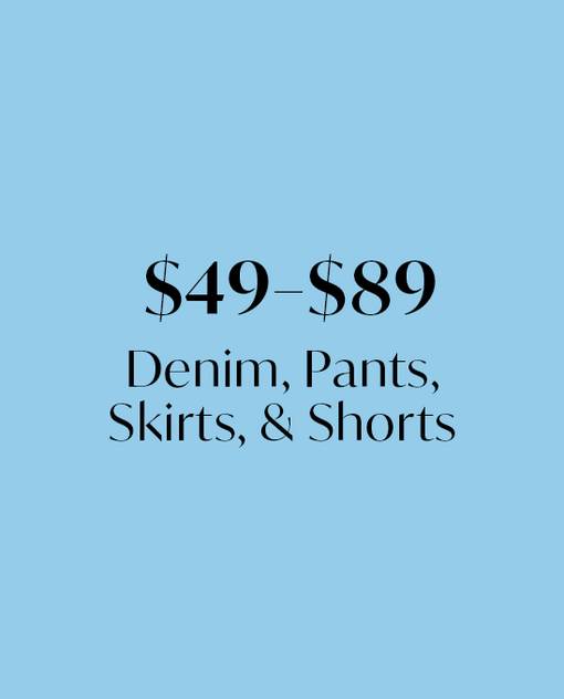 denim, pants, skirts and shorts