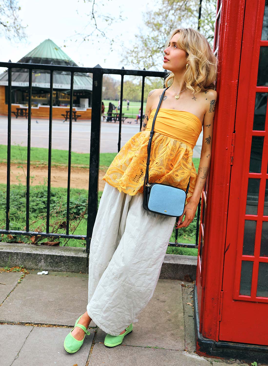LULU GUINNESS デニム キーラ クロスボディバッグ Denim | Denim Handbags & Accessories | Lulu Guinness