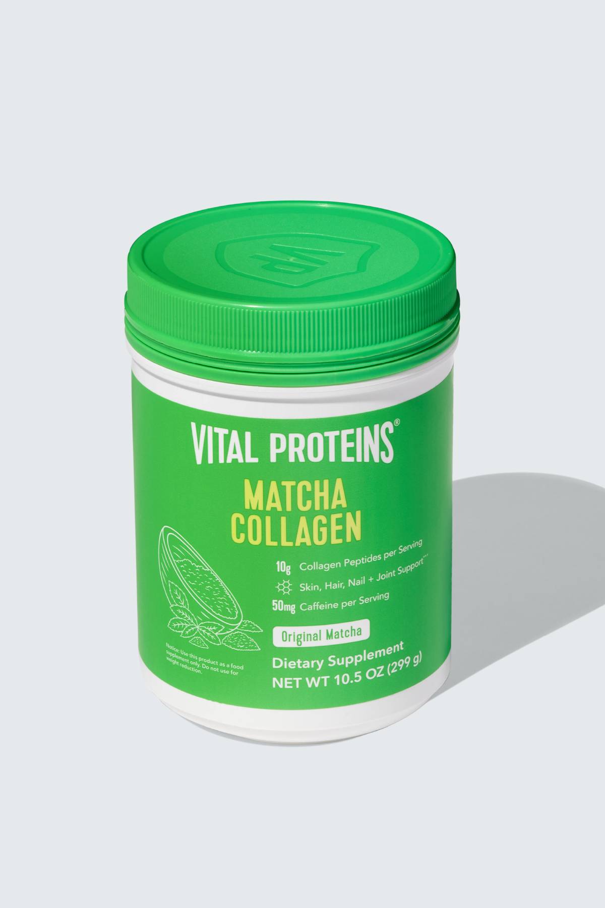 Vital Proteins Matcha Collagen Peptides Powder Supplement, L