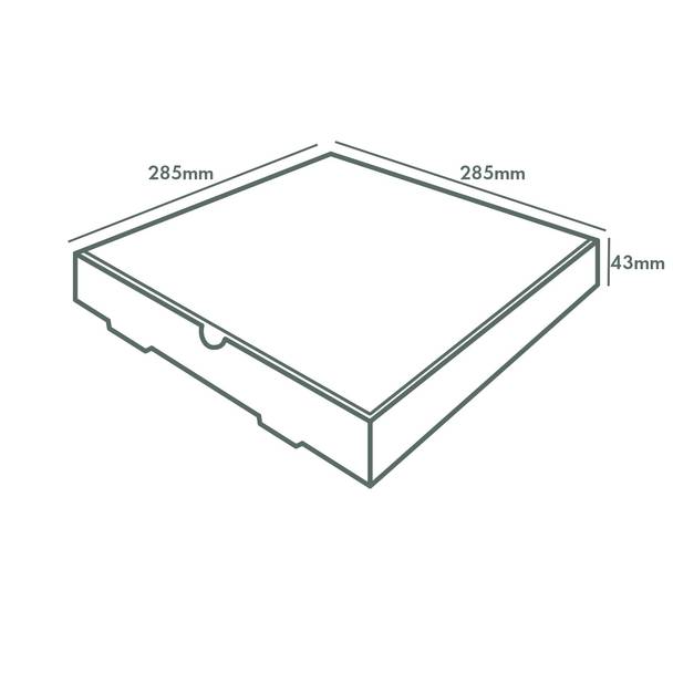 11" Pizza Box - Kraft