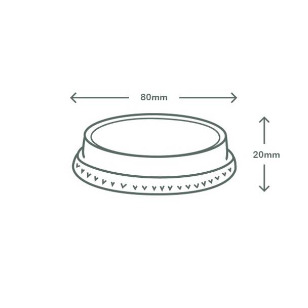 Flat PLA Lid - No Hole - 76 Series