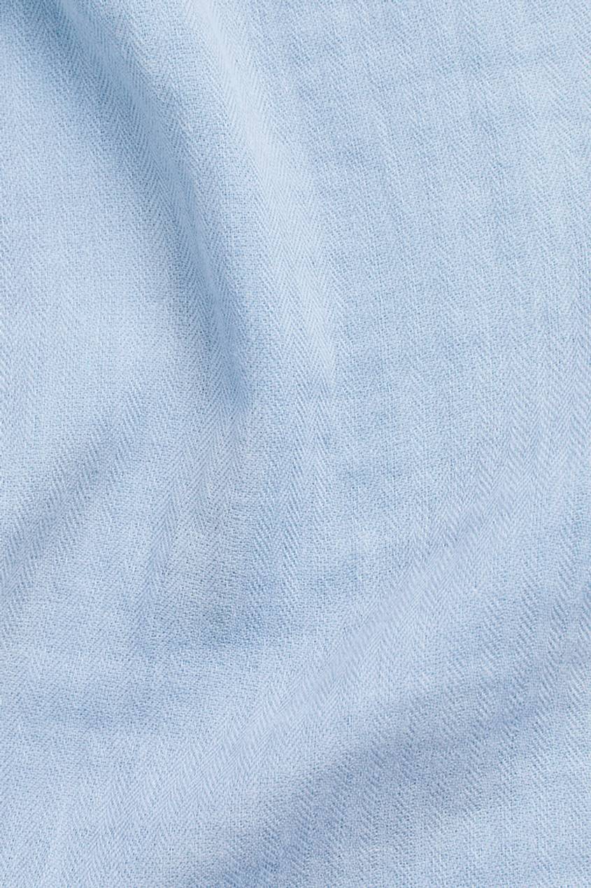 Texture Close Up of Ellis Shirt in Bluebell.