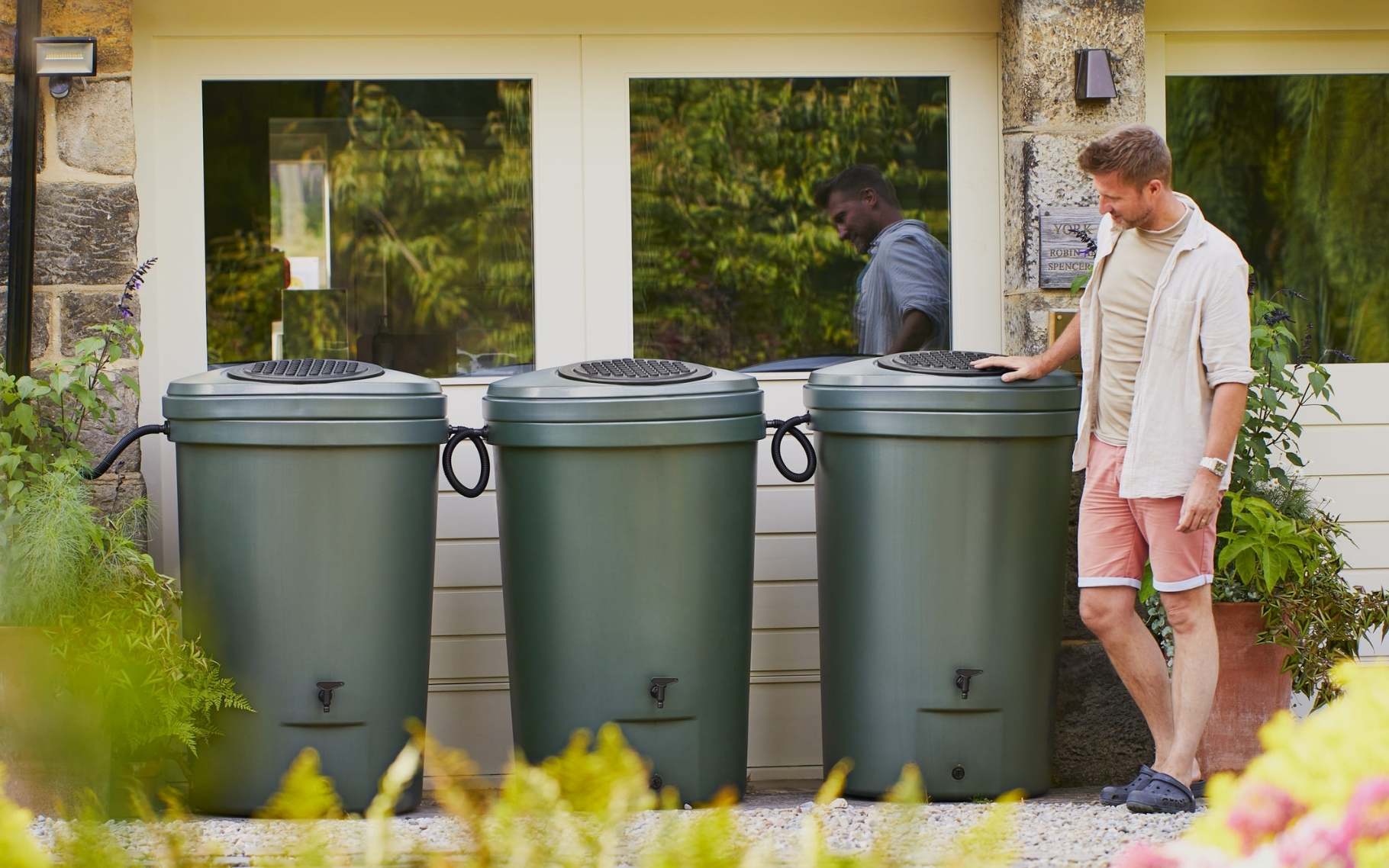 Harcostar Triple Kit Water Barrels in Situ