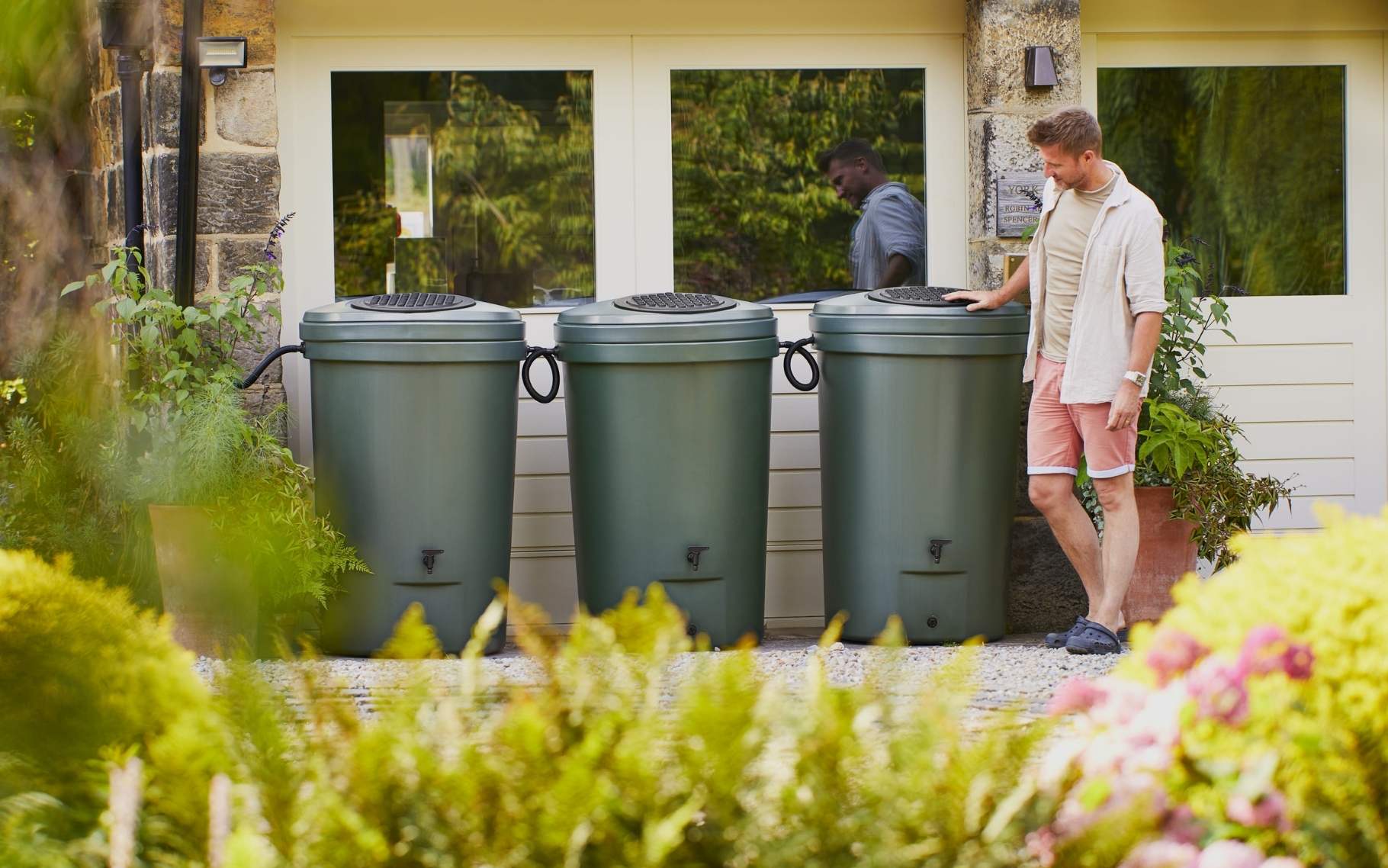 Harcostar 1050 Litre Magnum Water Butt Triple Kit  Large Water Butts 