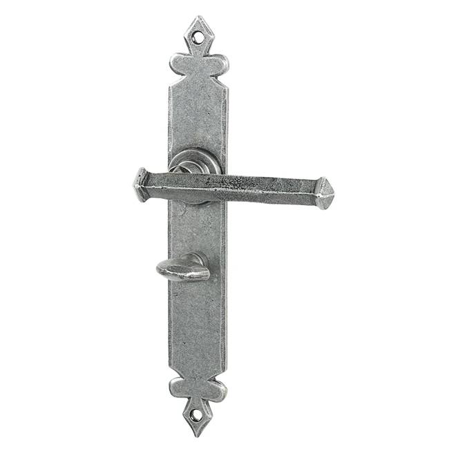 Tudor Lever Handles in Pewter Finish