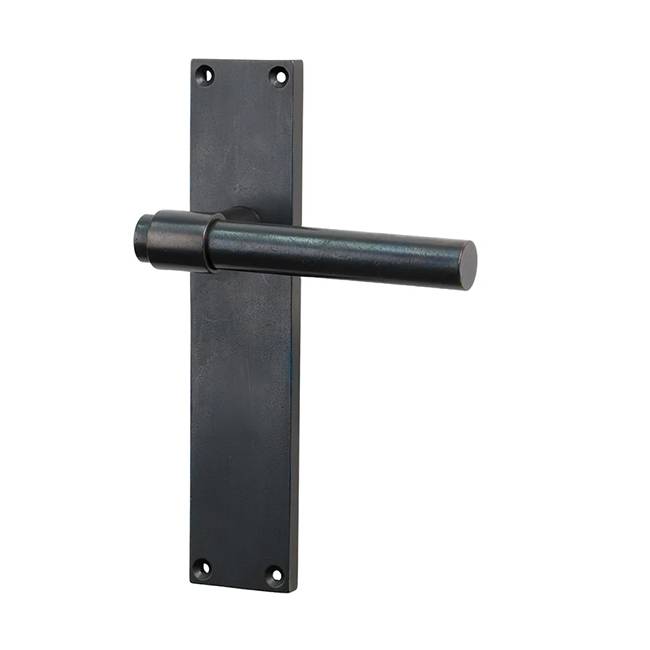 Rustic Bronze Fountain Door Handle On Backplate