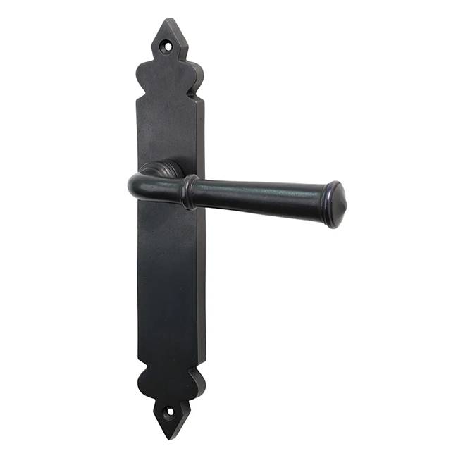 Rustic Bronze Ludlow Door Handle On Backplate
