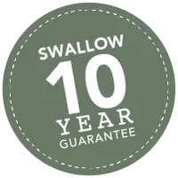 Swallow 10 year guarantee sticker