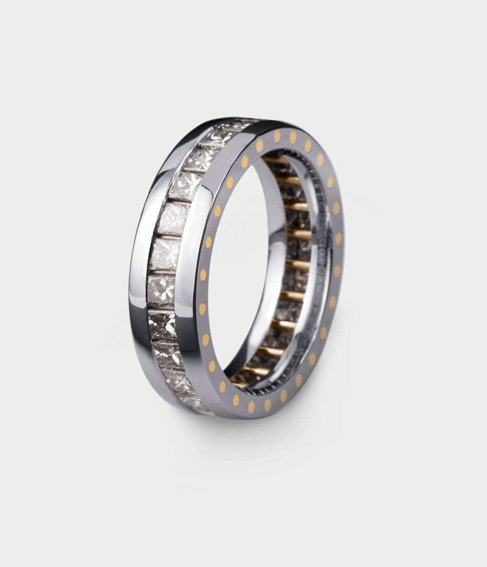 Geo Ellipse Eternity Ring