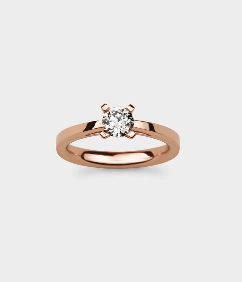 Radiant Light 1/2 Carat Solitaire Engagement Ring