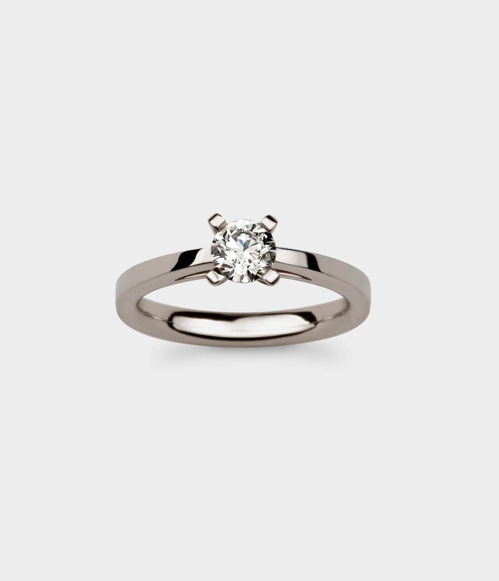 Radiant Light 1/2 Carat Solitaire Engagement Ring