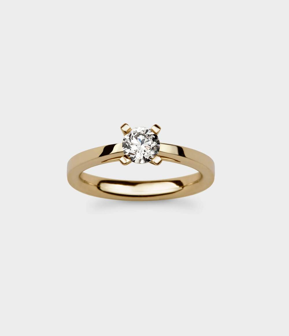 Radiant Light 1/2 Carat Solitaire Engagement Ring