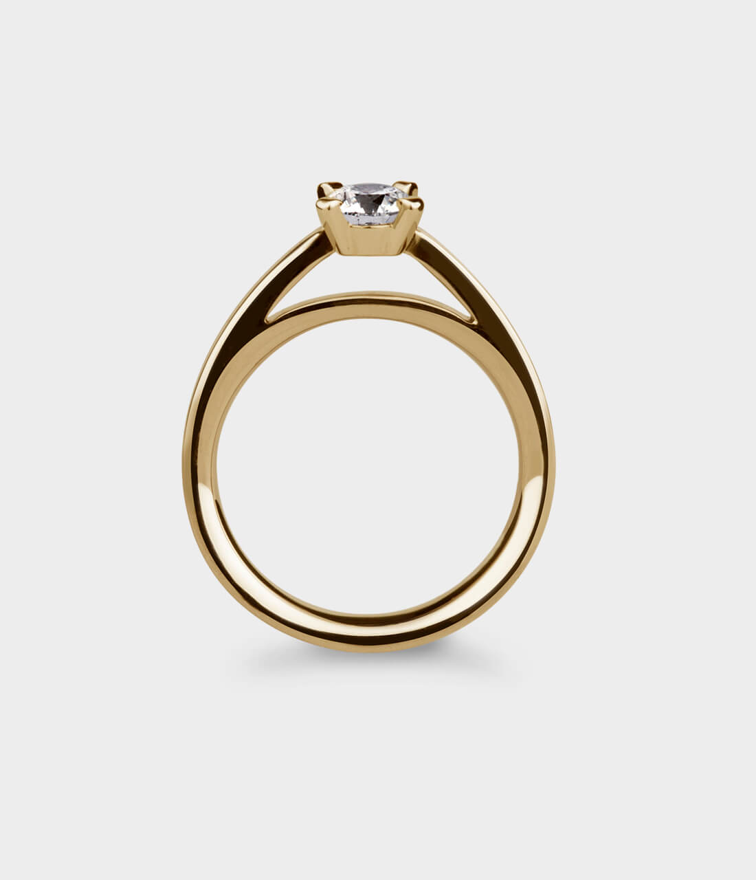 Radiant Light 1 2 Carat Solitaire Engagement Ring