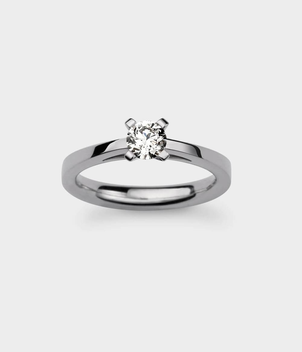 Radiant Light Solitaire Engagement Ring