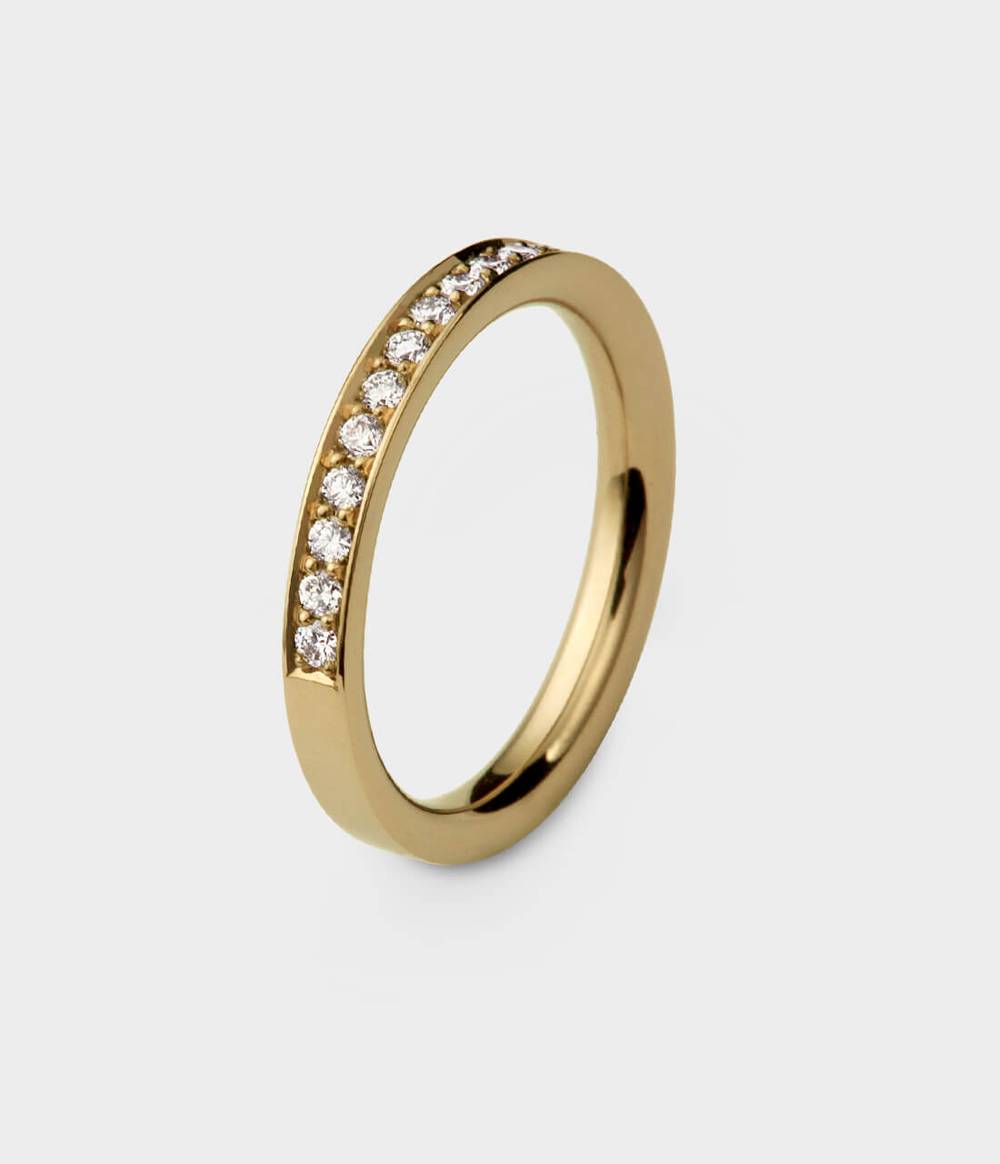 Glimmer Of Light Half Eternity Ring