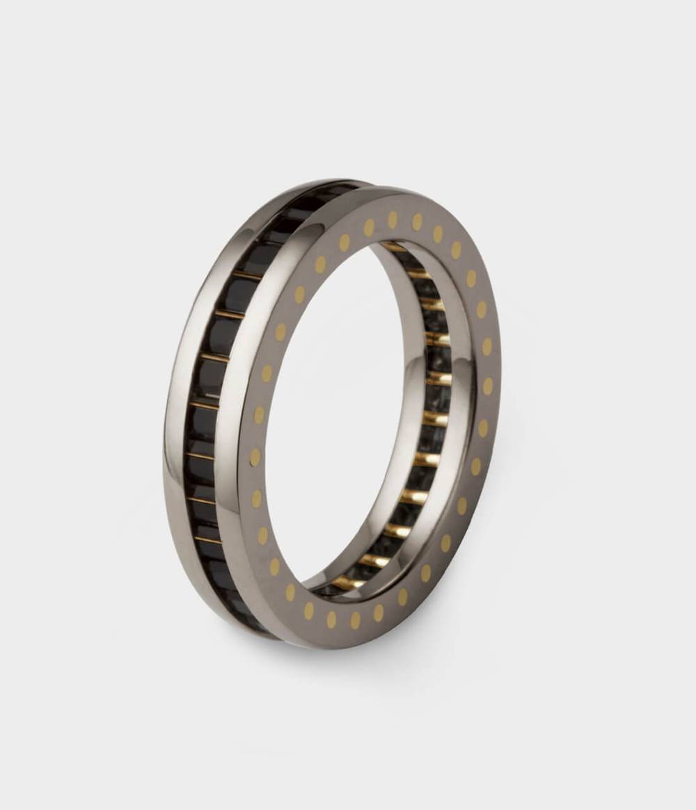 Slim Geo Ellipse Eternity Ring