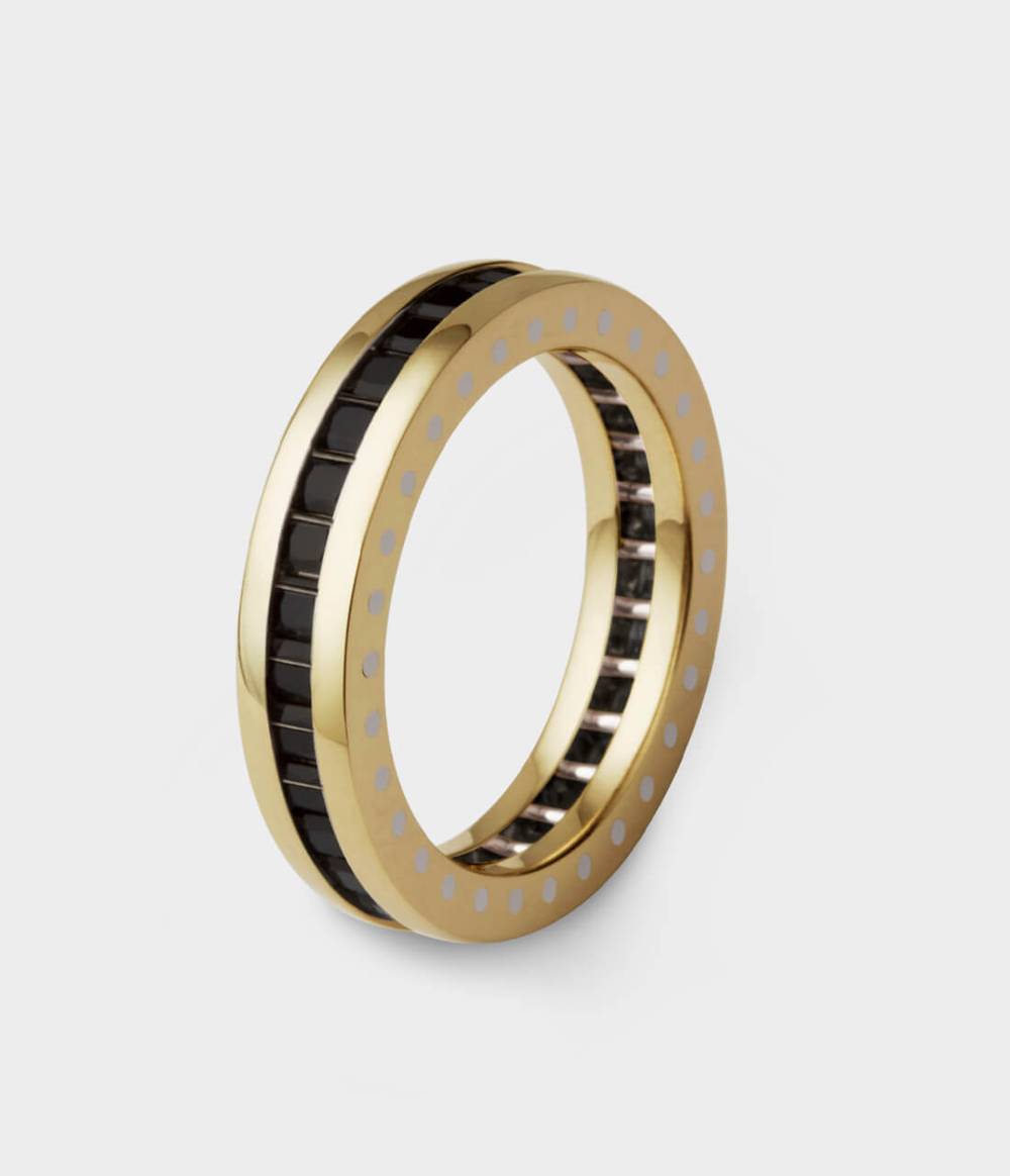 Slim Geo Ellipse Eternity Ring