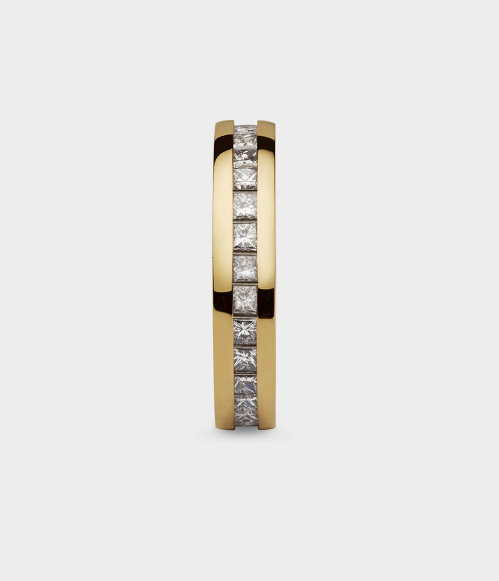 Slim Geo Ellipse Eternity Ring