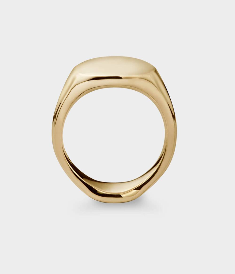 Oval Women's Signet Ring