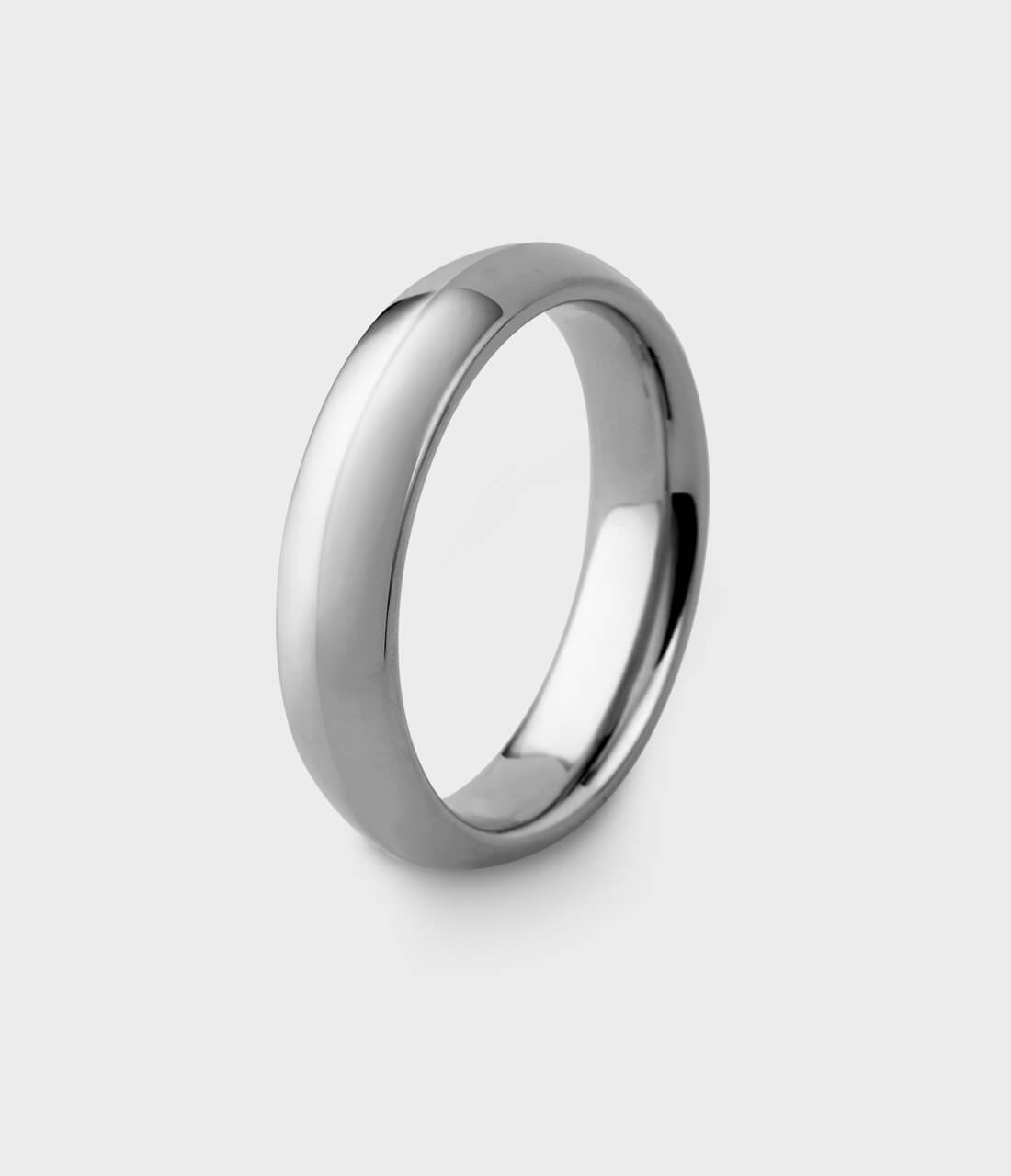 Slim white gold hot sale wedding band