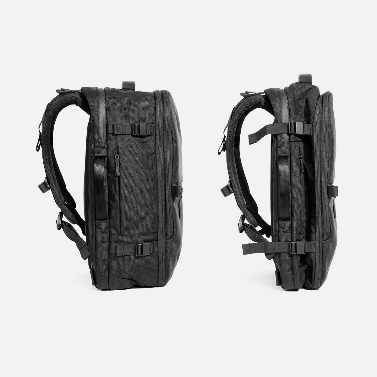 Black store travel backpack