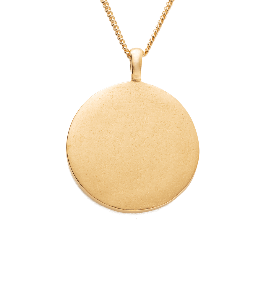 HAMSA PROTECTION COIN NECKLACE (18K GOLD VERMEIL)
