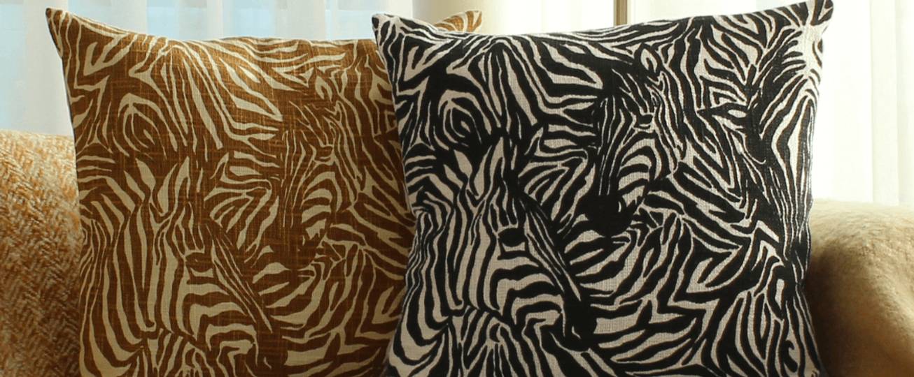 zebra cushions