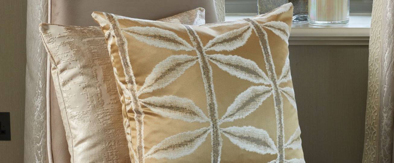 gold velvet cushions