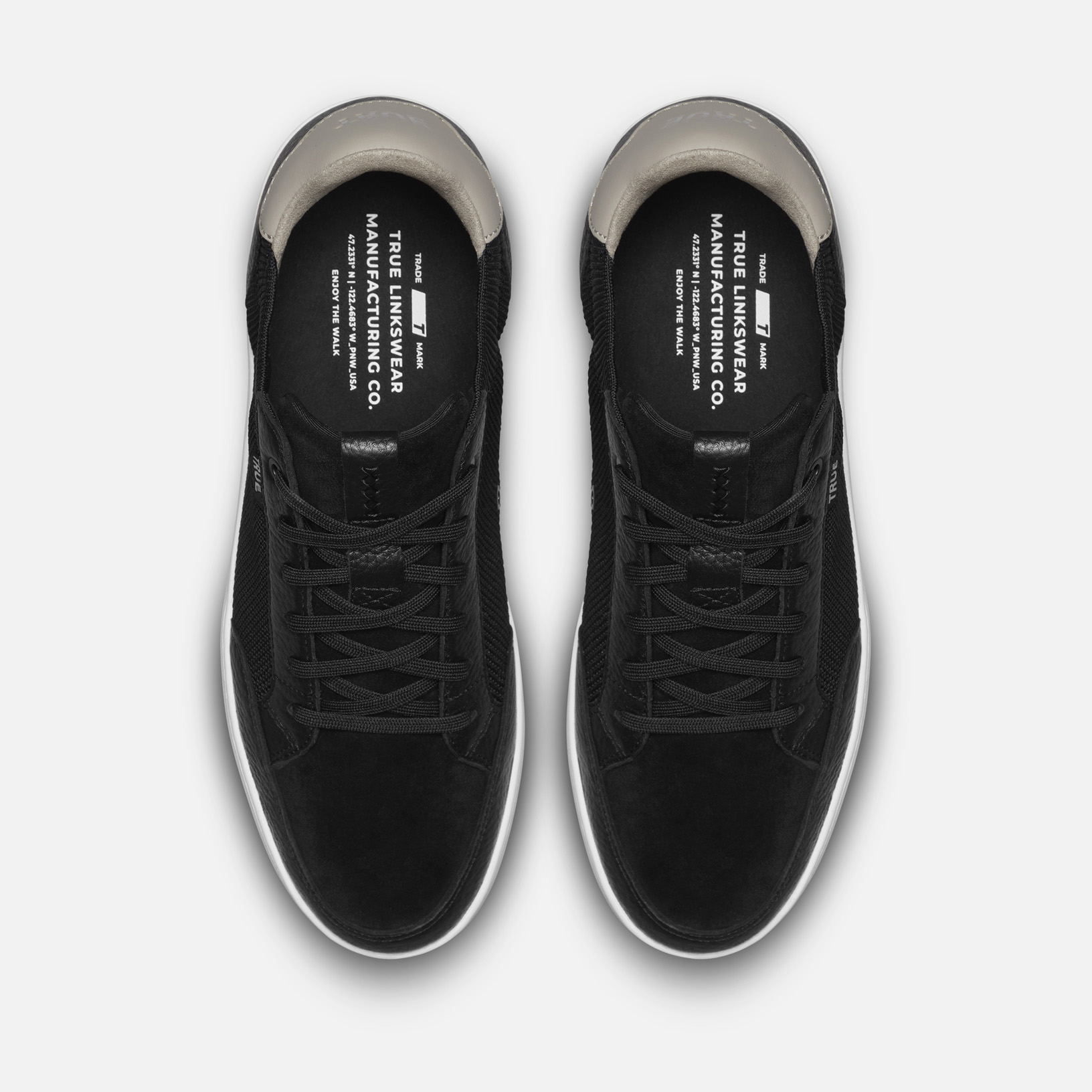 TRUE linkswear™ | Men's FS-02 Mixed Media Lifestyle Golf Shoe