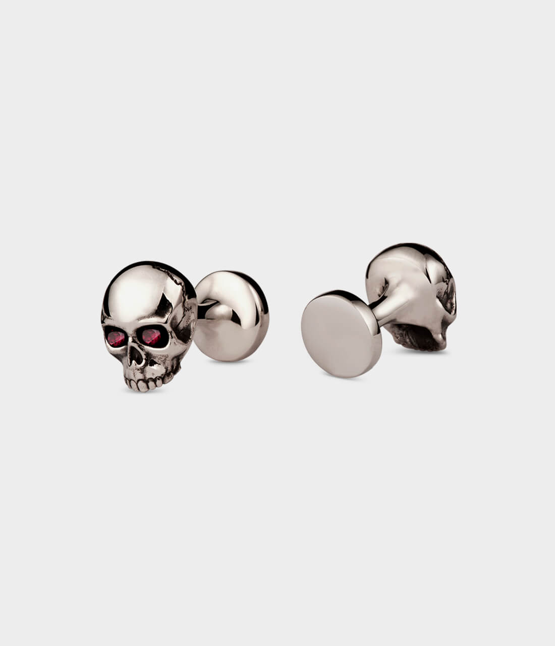 Silver skull sale cufflinks