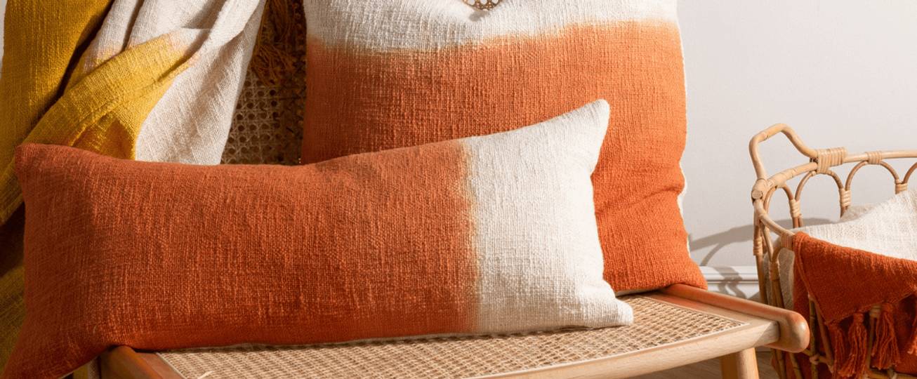 Orange Cushions Burnt Cushion