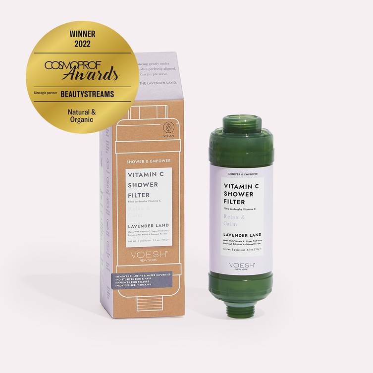 Vitamin C Shower Filter in Lavender Land scent Cosmoprof Winner 2022