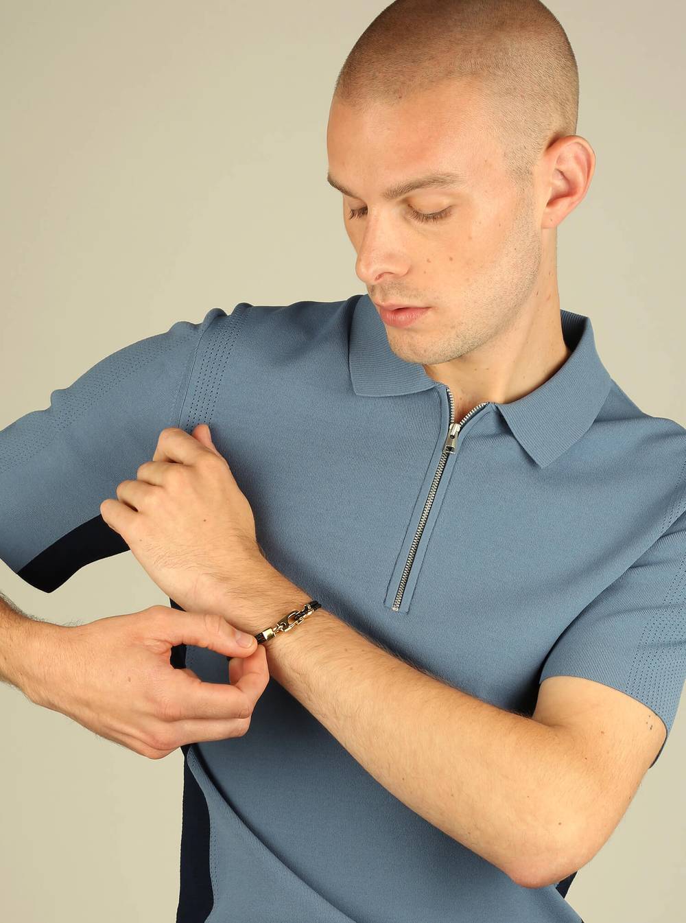 Leather Snap Twist Bracelet