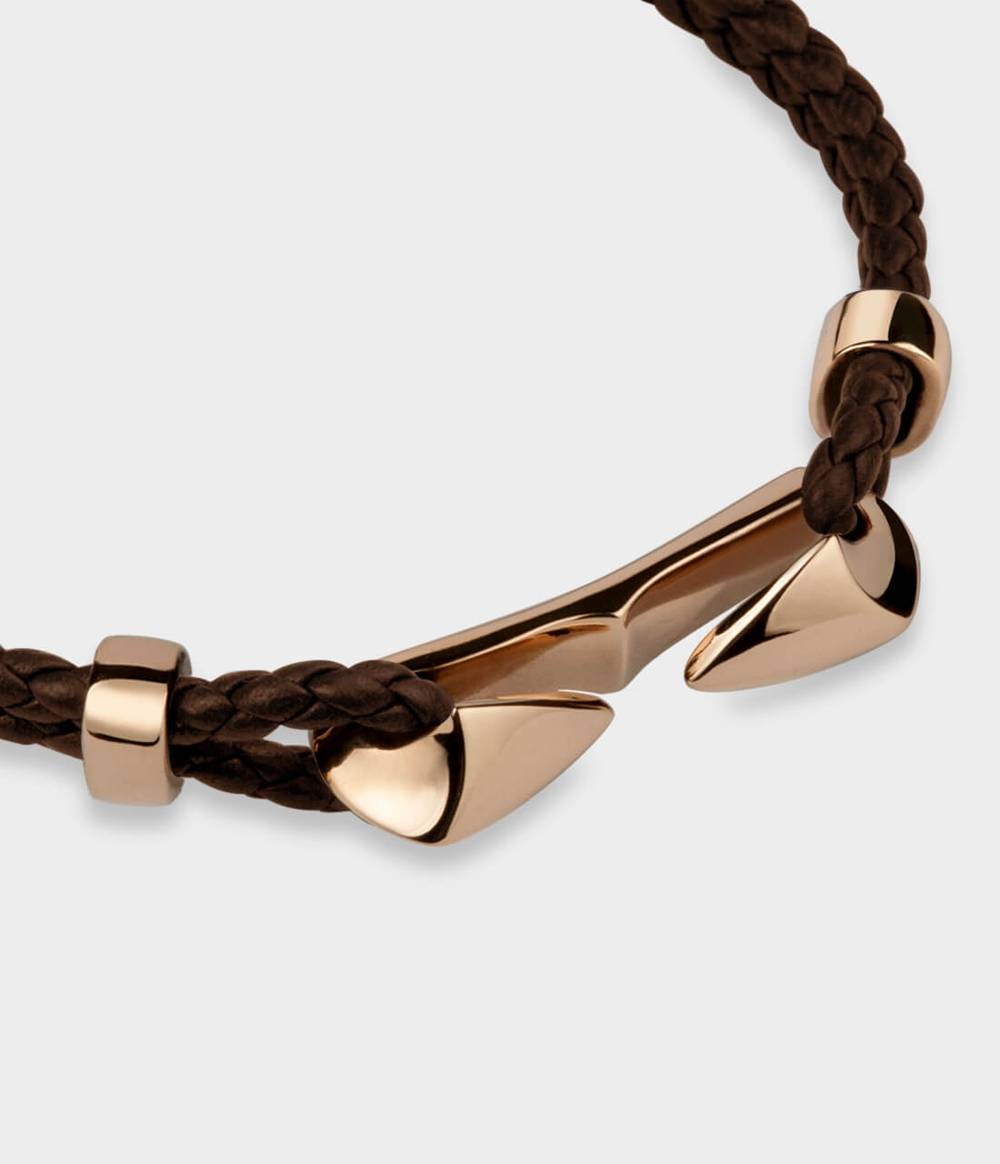 Arrowhead Leather Noose Bracelet