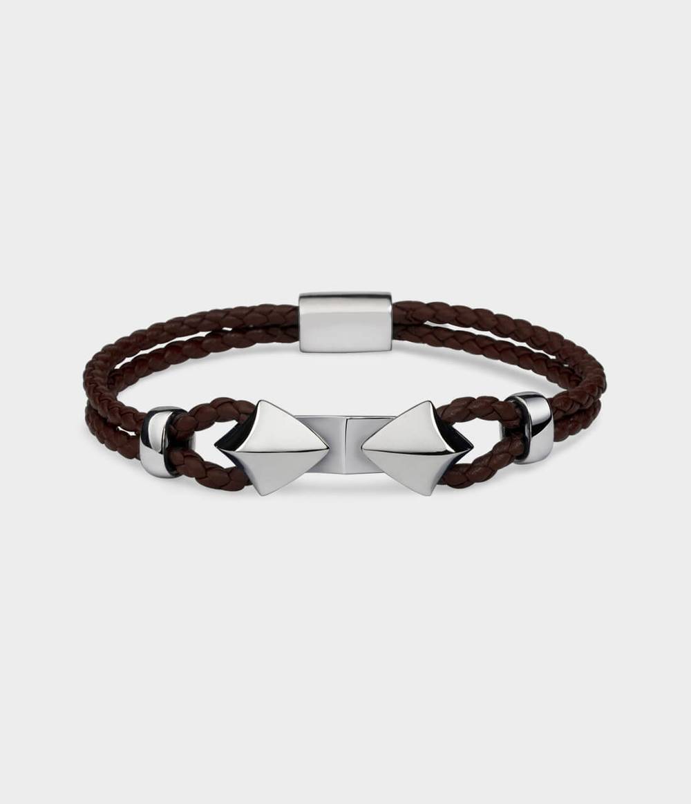 Arrowhead Leather Noose Bracelet