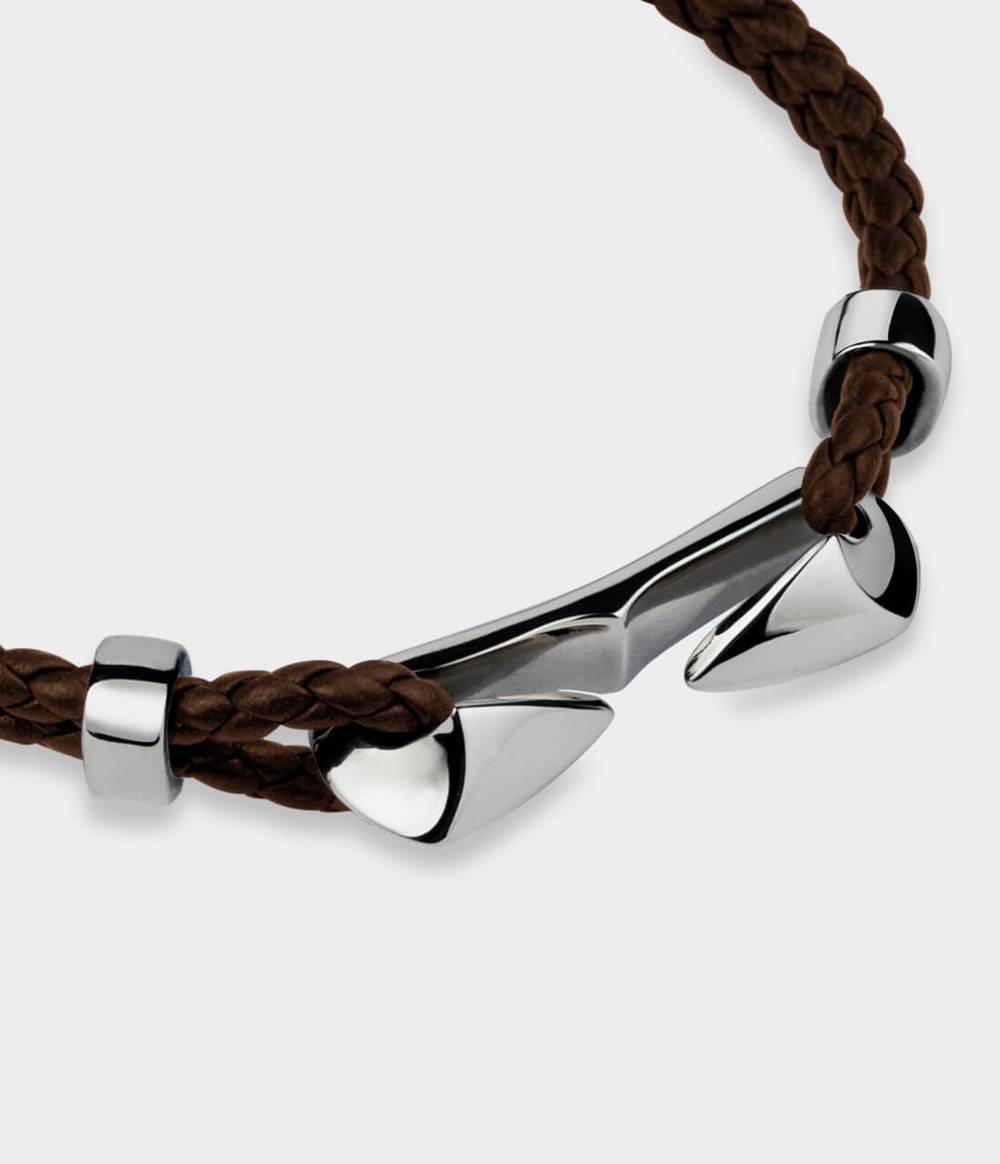 Arrowhead Leather Noose Bracelet