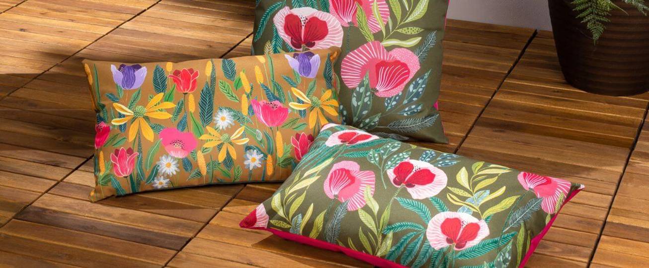 Floral Outdoor Cushions