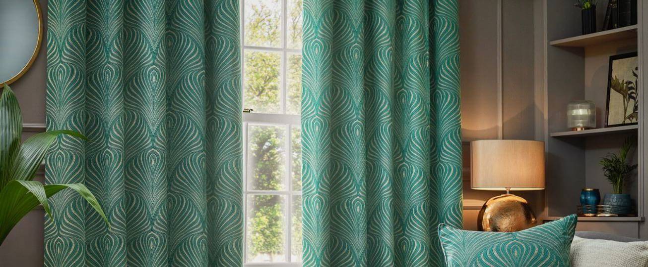 Green Ready Made Curtains
