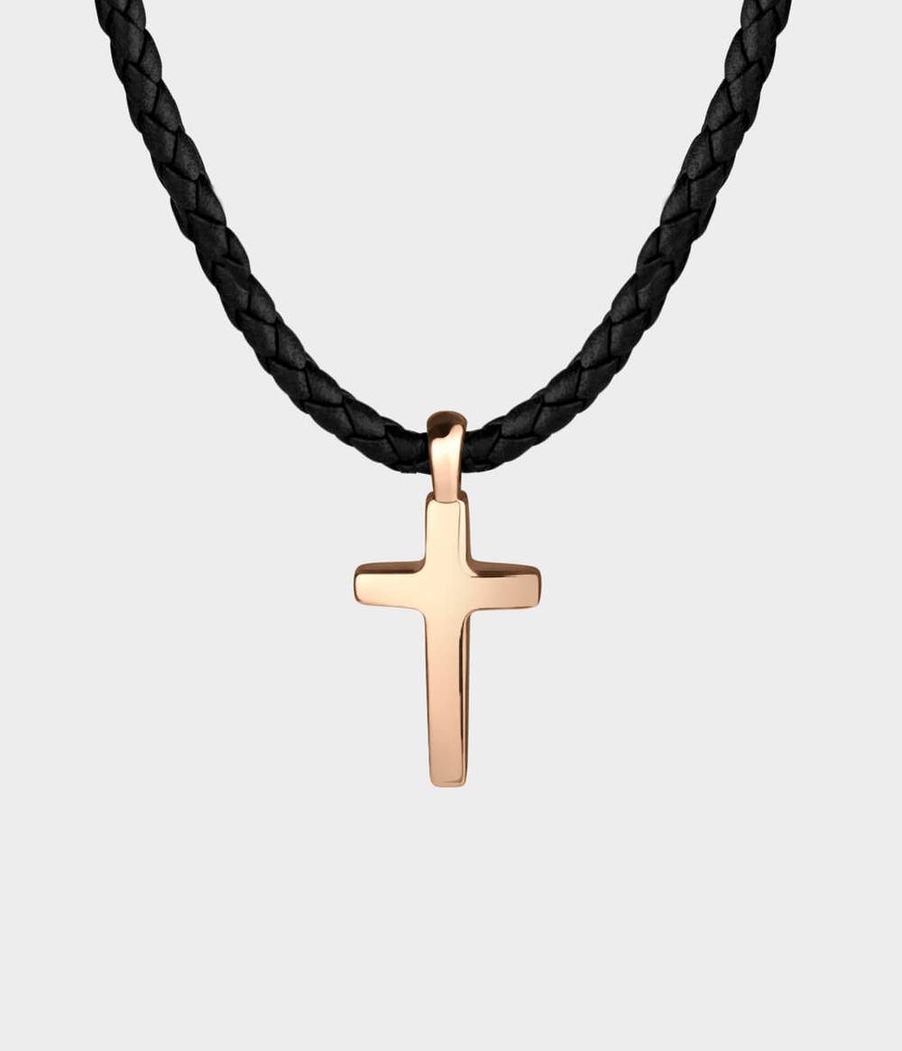 Cross Leather Necklace